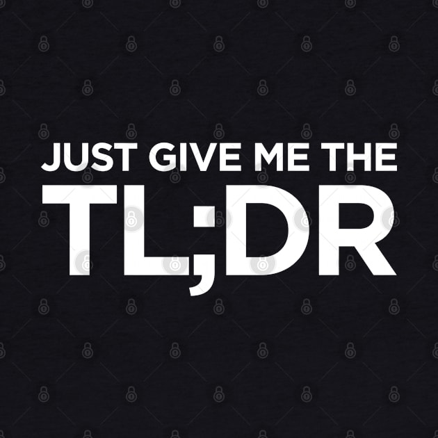 Just give me the TL;DR by jamboi